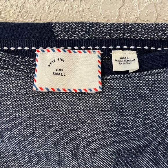 Anthropologie Postmark women’s polka dot long sleeve cropped sweater, small - Picture 3 of 8